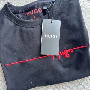 HUGO Black Tee with Red Accents 2/$120, 3/$150